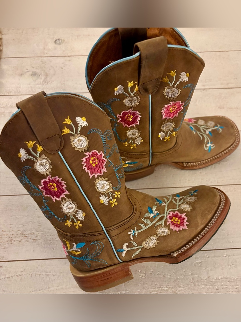 Red Hawk Boot Co Girls “Bouquet” Western Boots